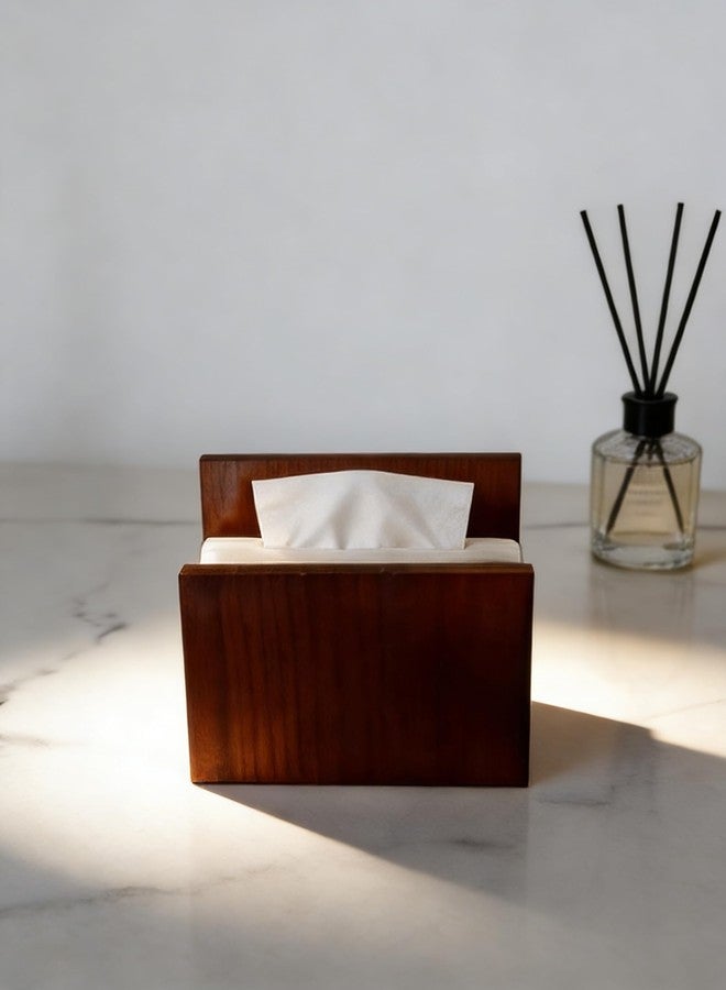 ZELURA Wooden Upright Napkin Holder for Table and Kitchen, Wood, Brown - Image 4