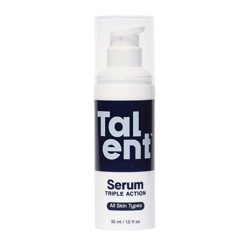 Talent Mens Triple Action Serum Korean Skincare EWG Verified FragranceFree NonGreasy AntiAging Face Serum with Probiotics 10 fl oz - Image 1