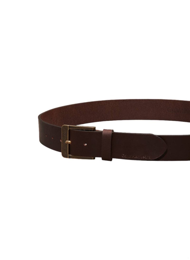 Calvin Klein Jeans Men's Belt - Leather, Brown  - Image 3