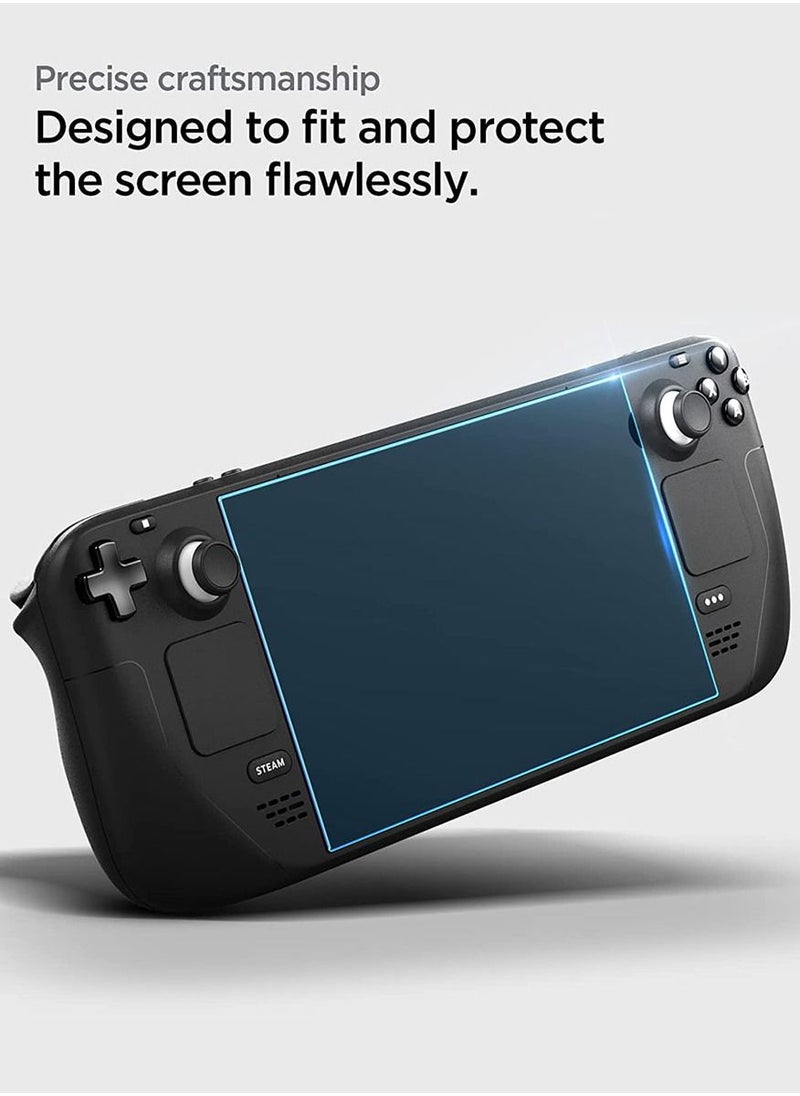 Spigen Glastr Ez Fit for Steam Deck Screen Protector Premium Tempered Glass with Easy Install Kit  - Image 5