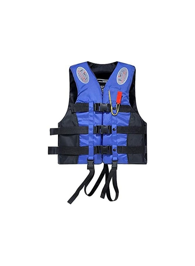 REBENUO Life Jacket Safety Vests Water Suit Kayak Boating Swimming Surfing Drifting Gear Size {Large} .60 to 75 Kg (blue) - Image 1