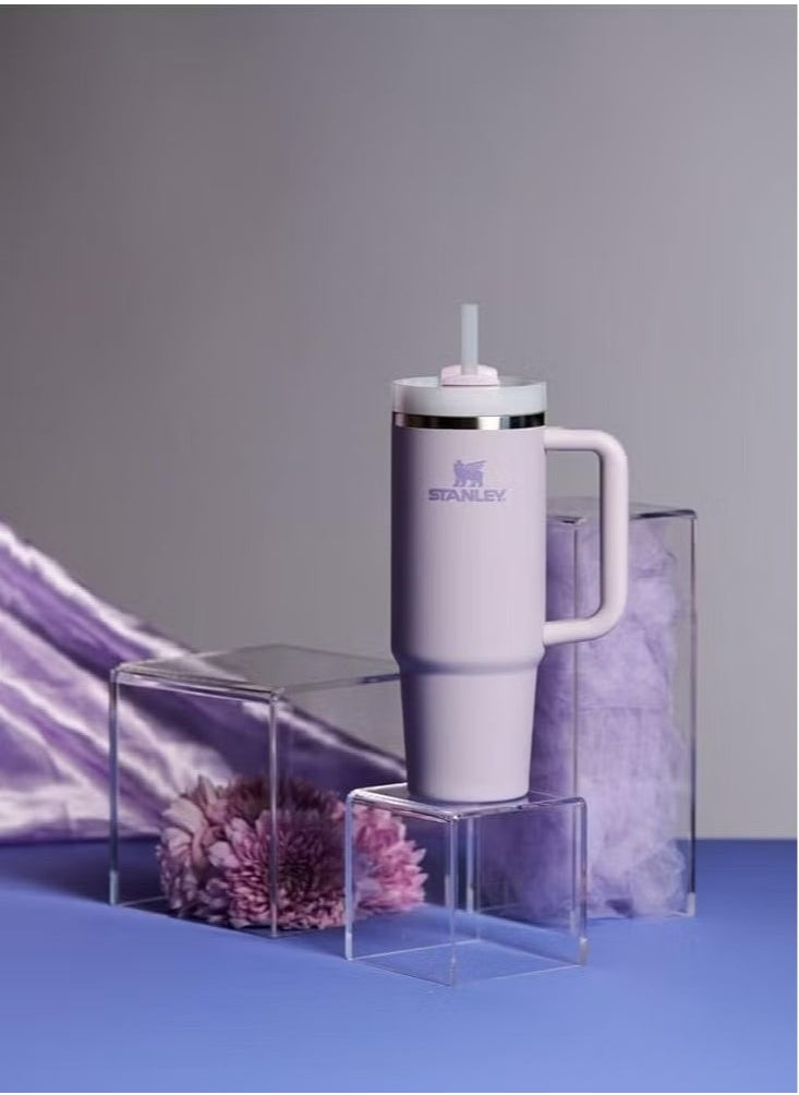Quencher H2.0 Collection Stainless Steel Vacuum Insulated Tumbler – 40oz / 1.18L Leak-Proof Travel Mug with Lid & Straw – Double-Wall Insulation for Iced & Cold Beverages – Durable, BPA-Free, Keeps Drinks Cold for Hours – Stylish & Portable – Orchid