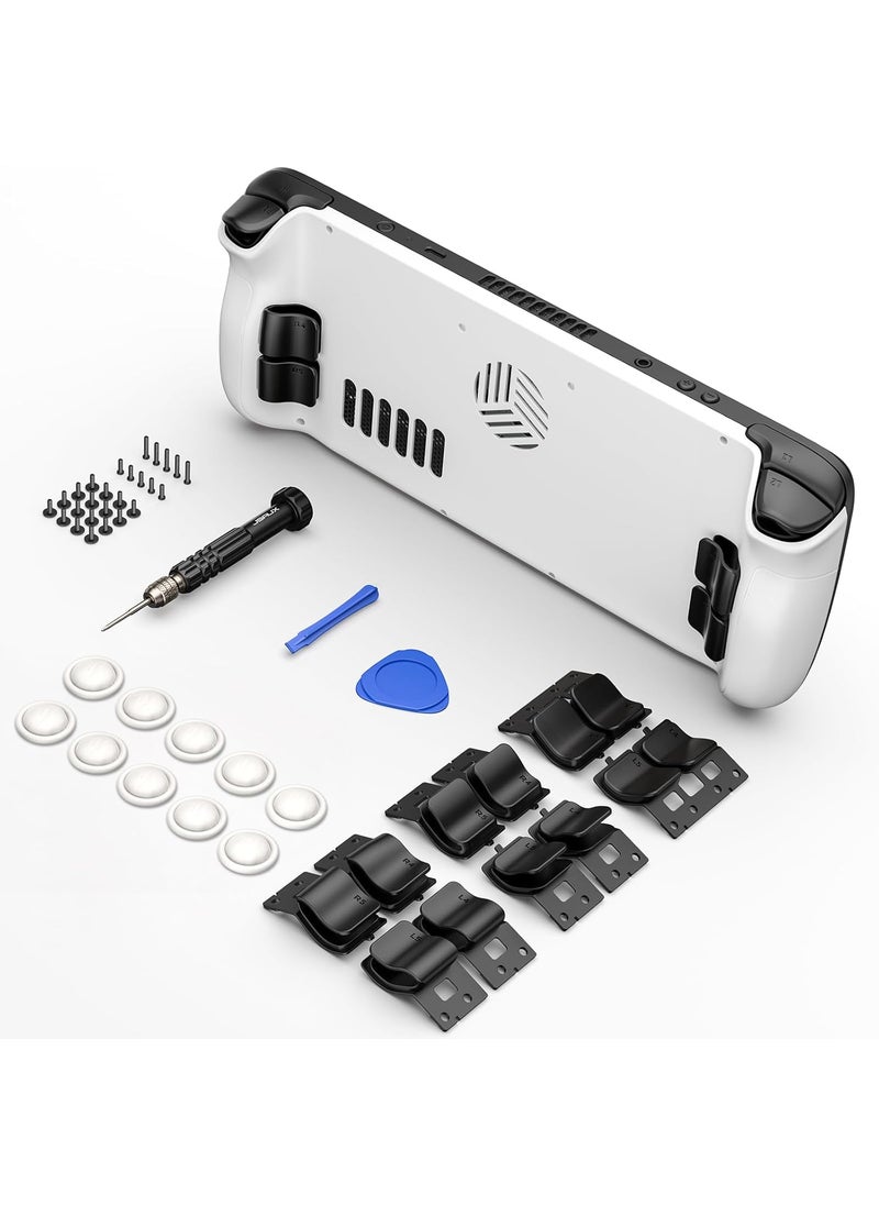 JSAUX JSAUX Back Plate Vents Version Compatible with Steam Deck LCD DIY Replacement Full Shell Case Compatible with Steam Deck LCD White  - Image 5
