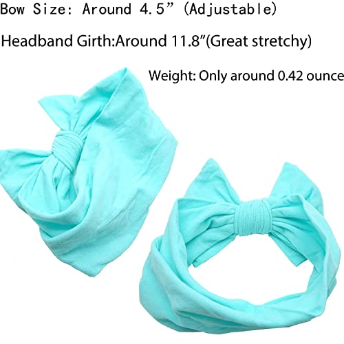 CÉLLOT 20 Colors Super Stretchy Soft Knot Baby Girl Headbands with Hair Bows Nylon Head Wrap For Newborn Baby Girls Infants Toddlers Kids - Image 5