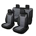Pariiaotin 3D Air Mesh Car Seat Cover Full Sets Washable and Breathable Premium Cloth Automotive Vehicle Seat Covers for Cars Interior Universal Fit for Most Cars Sedan Truck SUVBlackGray - Image 2