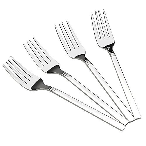 Fiazony 12-Piece Stainless Steel Dessert Forks, Small Fork - Image 1