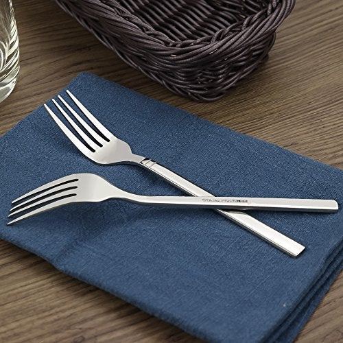 Fiazony 12-Piece Stainless Steel Dessert Forks, Small Fork - Image 5