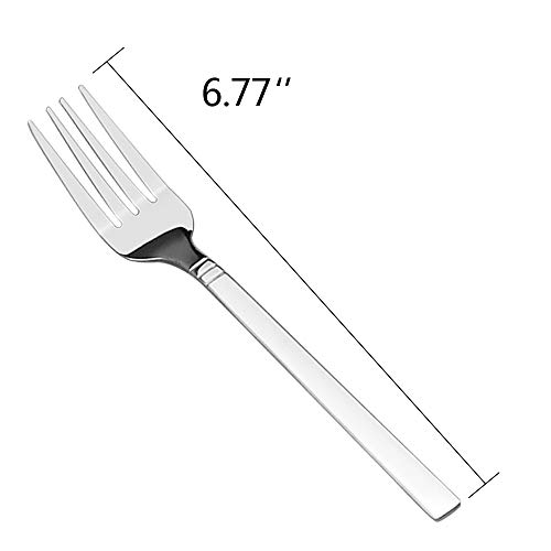 Fiazony 12-Piece Stainless Steel Dessert Forks, Small Fork - Image 2