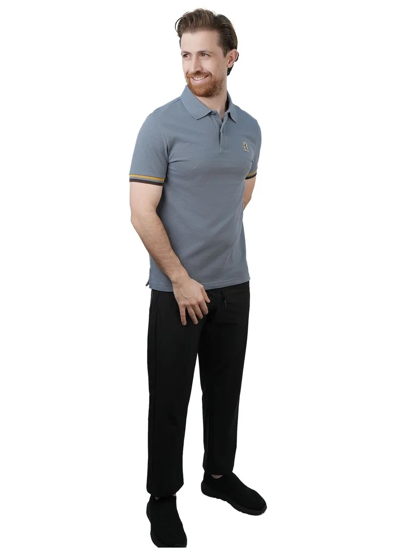 GIORDANO  Men's Performance Polo: Classic Piqué, Tipped Collar, Embroidered Detail for Men | Best Price UAE