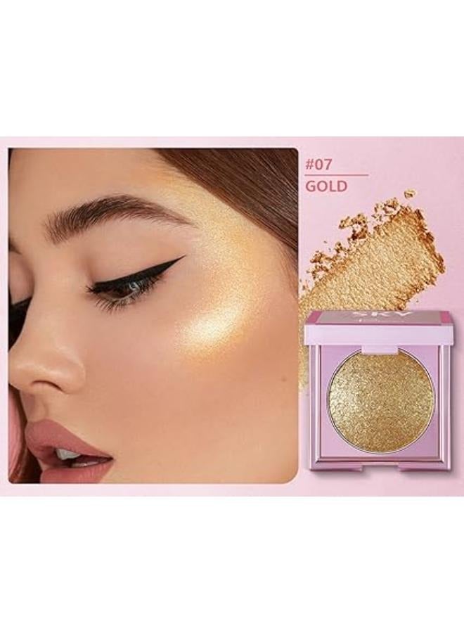 MAKEUP BY MARIO Master Crystal Reflector™ Face Powder Eyeshadow Glitter Soft Shimmer Long Lasting (07 Gold) - Image 3