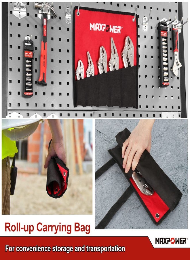 MAXPOWER 5-Piece Locking Pliers Set, Long Nose Pliers 9 Inch and 6 Inch, Curved Jaw Locking Plier 10 Inch 7 Inch and 5-Inch (Kitbag Included) - Image 5