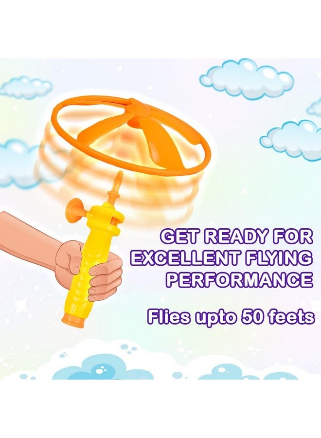 Ratna's Mini Flying Saucer Flies Upto 40 Feet High Spinnig Flying Toy for Outdoor Play for Kids - Image 2