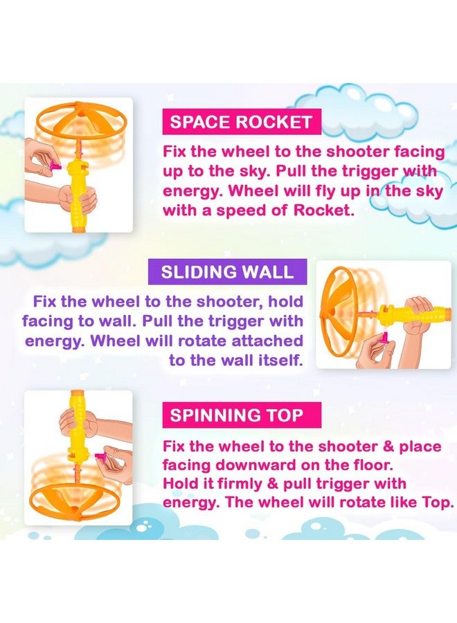 Ratna's Mini Flying Saucer Flies Upto 40 Feet High Spinnig Flying Toy for Outdoor Play for Kids - Image 3