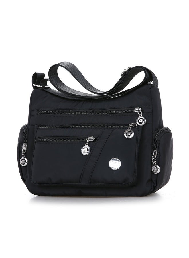 Women's Multi-pocket Classified Storage Shoulder Bag, Ladies Large-capacity Crossbody Bag Sling Bag Side Bag Carry Bag, Lightweight Nylon Material Satchel Bag Phone Bag Tourist Bag Shopping Bag - Image 1