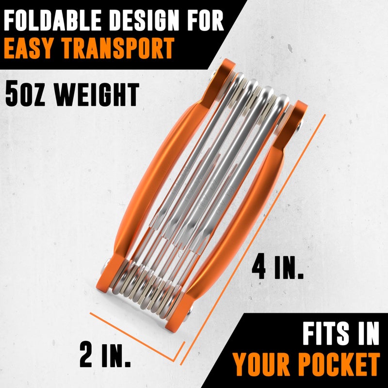 AMERICAN MUTT TOOLS Mutt Tools Tamper Proof Star Wrench Set â€“ Folding Security Torx Set with Hole in Middle â€“ For Regular and Security Torx Key Screws, Tamper Resistant Star Key Wrench - Image 5