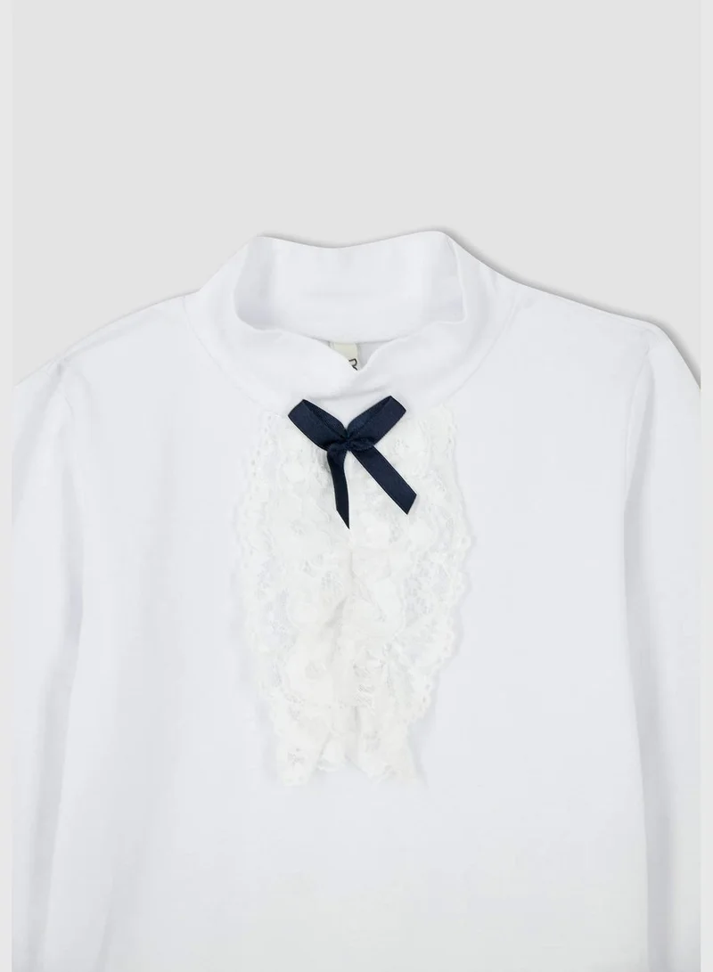 ديفاكتو Girl Regular Fit Half Turtle Neck Long Sleeve Body