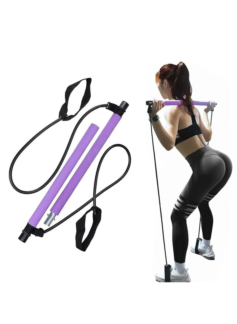Spall Pilates Excercise Resistance Band Pilates Bar Pilates Stick For Man Women Home Gym Workout Fitness Yoga - Image 1