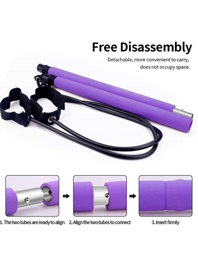 Spall Pilates Excercise Resistance Band Pilates Bar Pilates Stick For Man Women Home Gym Workout Fitness Yoga - Image 2
