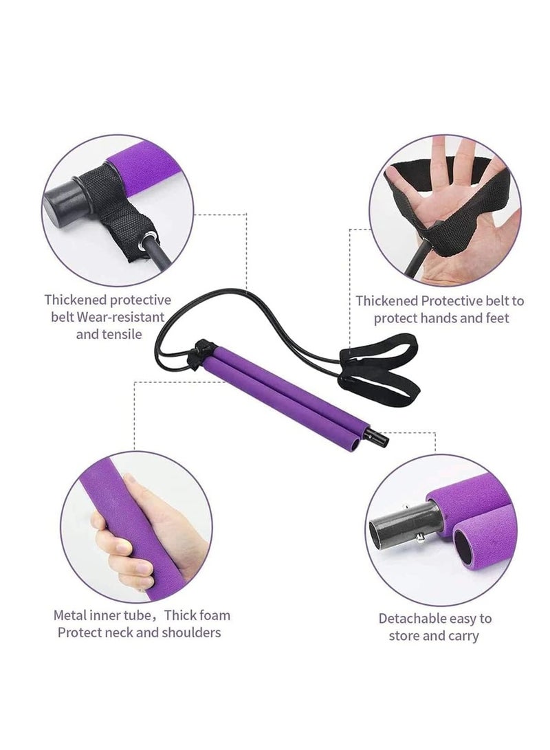 Spall Pilates Excercise Resistance Band Pilates Bar Pilates Stick For Man Women Home Gym Workout Fitness Yoga - Image 3