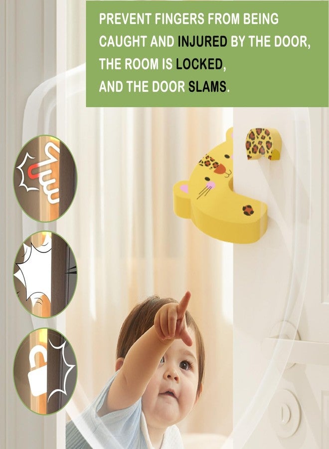 Mockery Children's Anti-Pinch Door Card, Baby's Anti-Pinch Hand Door Gap Protection Strip, Baby Door Clip, Door Stop, Door Stop, Silent Door Stop Pad (1pcs, Frog-Green) - Image 3