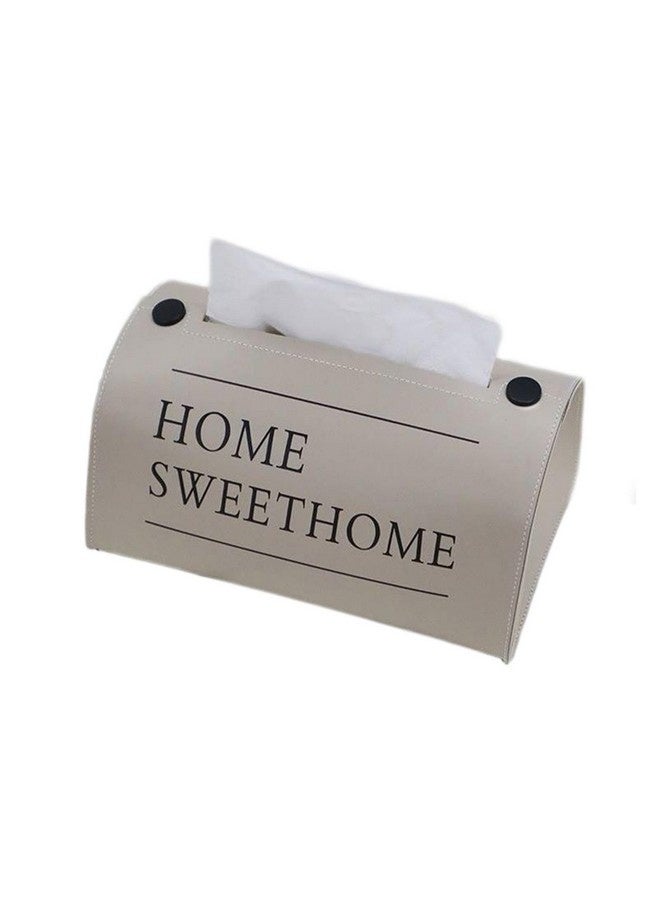 Beauenty Tissue Holder Box, Creative PU Leather Dustproof Tissue Holder, Decorative Space Saving Multifunctional Tissue Box Napkin Holder for Table, Desk, Shelf, Mantel - Image 1