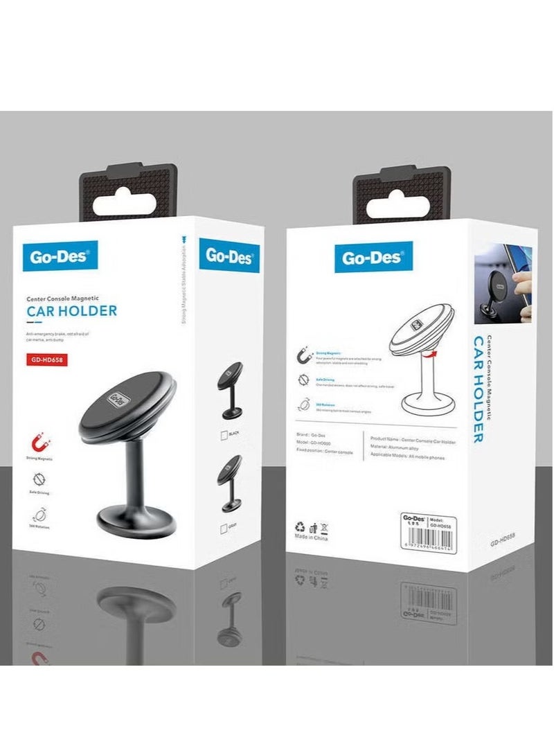 GO-DES Magnetic Vehicle Phone Holder(GD-HD658) - Image 3