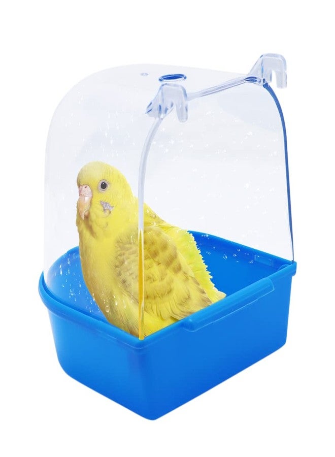 Litewoo Bird Bath Shower Box Hanging Parrot Bathtub Bowl Cage with Hooks Birdcage Cage Accessory Bathing Tub Suitable for Small Animal Parakeet Canary Budgies Parrot (Random Color) (one-Piece) … - Image 1