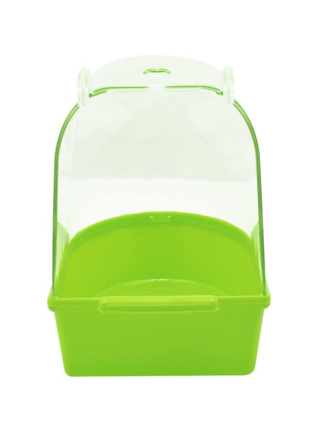 Litewoo Bird Bath Shower Box Hanging Parrot Bathtub Bowl Cage with Hooks Birdcage Cage Accessory Bathing Tub Suitable for Small Animal Parakeet Canary Budgies Parrot (Random Color) (one-Piece) … - Image 4
