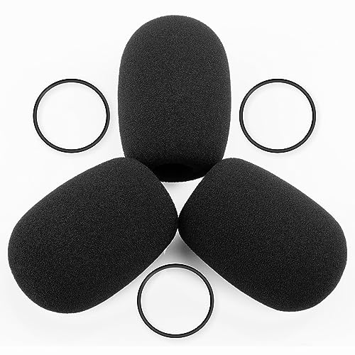 LEFXMOPHY for Bose A20 Aviation Headset Mic cover, Replacement for Bose A30 Microphone Spongue Pop filter 3-Pack Foam Cover WindScreen (Not for Proflight Series 2) - Image 1