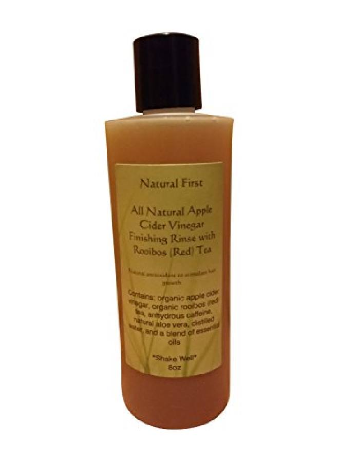 Natural First Organic Apple Cider Vinegar Finishing Rinse W/ Rooibos (Red) Tea To Stimulate Hair Growth  - Image 1