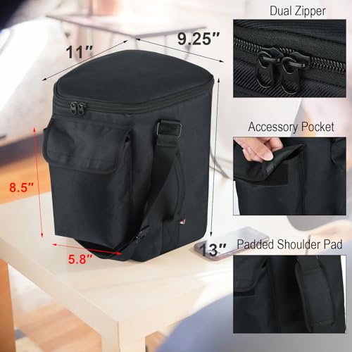 TXEsign Travel Carrying Case for Bose S1 Pro/Bose S1 Pro+, Slip Cover Case with Shoulder Strap &Accessory Pocket, Portable Carry Bag Holder w Handle Strap for Bose Speaker (Black) - Image 5