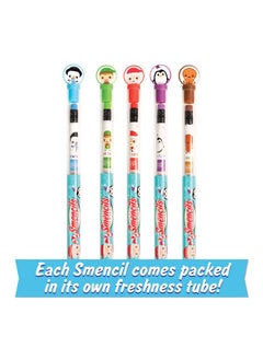 Scentco Holiday Smencils - Hb #2 Patented Gourmet Scented Fun Pencils, 5 Count - Stocking Stuffer, Gifts For Kids, School Supplies, Party Favors, Classroom Rewards  - Image 2