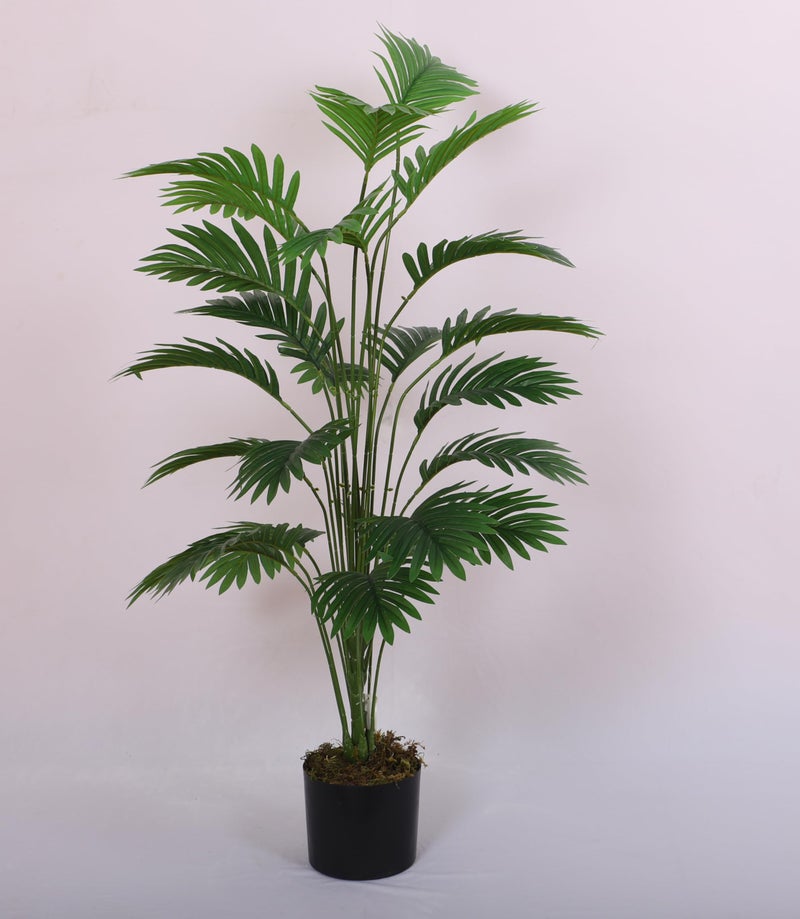 Home Bloom Artificial Tropicana Areca Palm Leaf Plant with Basic Black Pot Indoor Real Touch for Home Garden Outdoor Office Decor - Image 3
