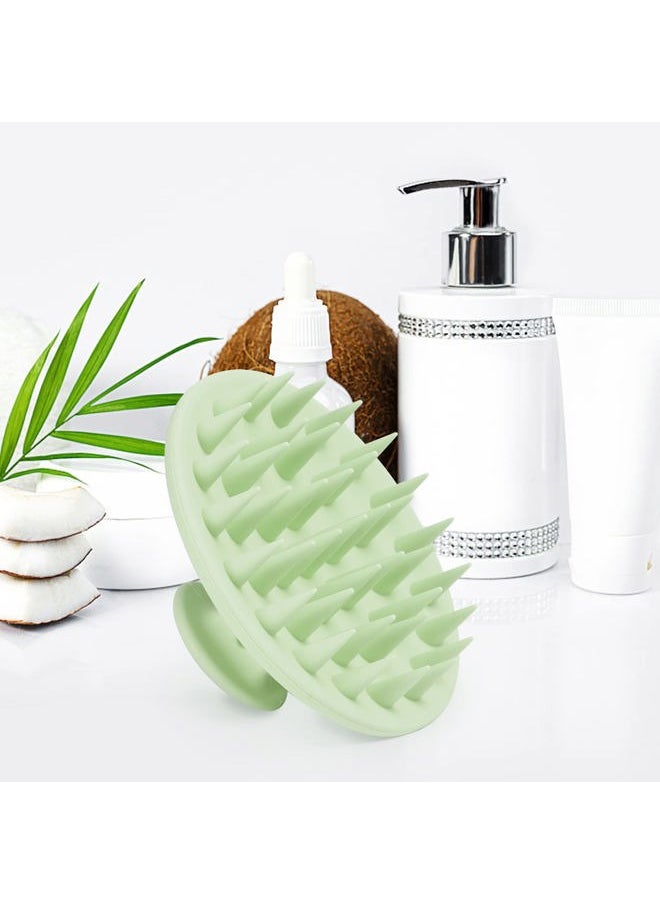 Meartchy Silicone Scalp Massager Shampoo Brush, Scalp Scrubber for Hair Growth (Grass Green)  - Image 5