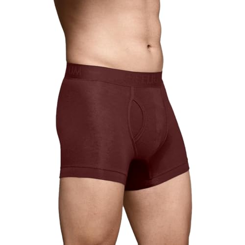 HEELIUM Bamboo Trunks for Men with Keyhole Fly | 3X Softer Than Cotton for All-Day Freshness | Soft & Durable Waistband | Easy Access Underwear for Ultimate Comfort - Image 1