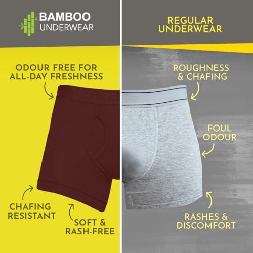 HEELIUM Bamboo Trunks for Men with Keyhole Fly | 3X Softer Than Cotton for All-Day Freshness | Soft & Durable Waistband | Easy Access Underwear for Ultimate Comfort - Image 2