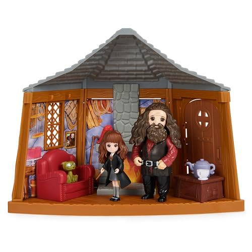 Wizarding World Harry Potter Magical Minis Hagrids Hut Playset with 2 Figures and 9 Doll Accessories Kids Toys for Ages 6 and up - Image 1