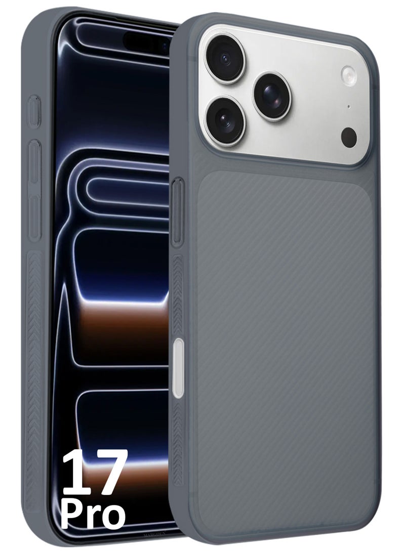 CATANES Case Cover for iPhone 17 Pro, Air Skin Line Design Back Cover, Sturdy Durable Ultra-Thin Case, Drop Protection Cover Clear - Midnight Blue - Image 1