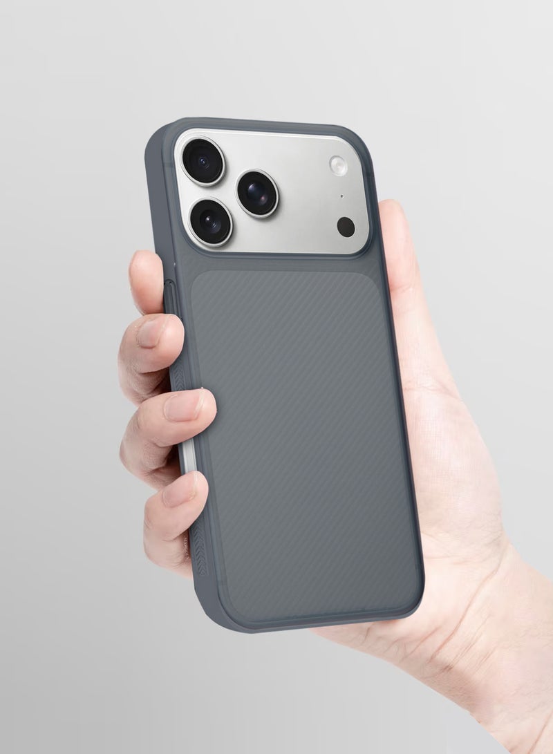 CATANES Case Cover for iPhone 17 Pro, Air Skin Line Design Back Cover, Sturdy Durable Ultra-Thin Case, Drop Protection Cover Clear - Midnight Blue - Image 4