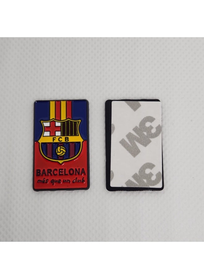 FC Barcelona Metal Sticker, Decorative Multicolour, Glossy Finish, Self-Adhesive, Rectangle, for iPhones, Laptops and Bags - Image 2