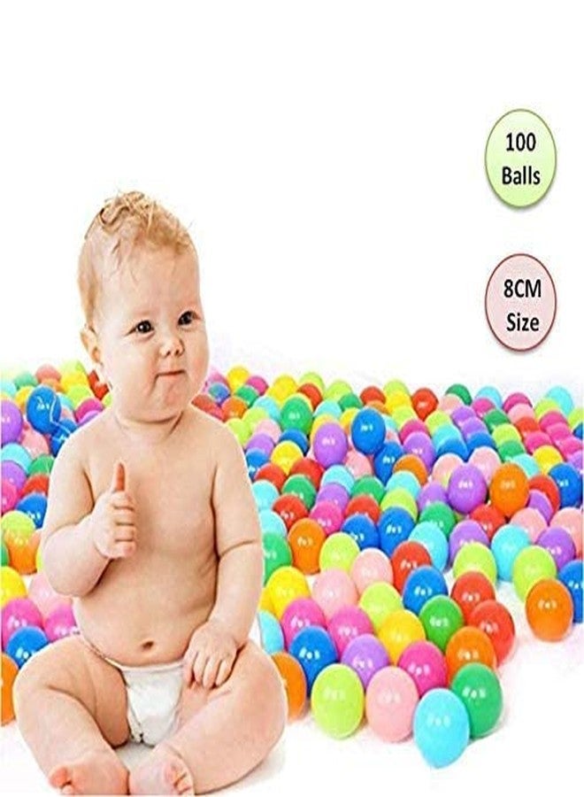 PiedPiper® Large Size Tafta Cloth Multi-Colored Jungle Theme Ball Pool for Toddlers【Age up to 3 yrs】【】【Multi-Colored】 (100-Balls【Large】) - Image 3