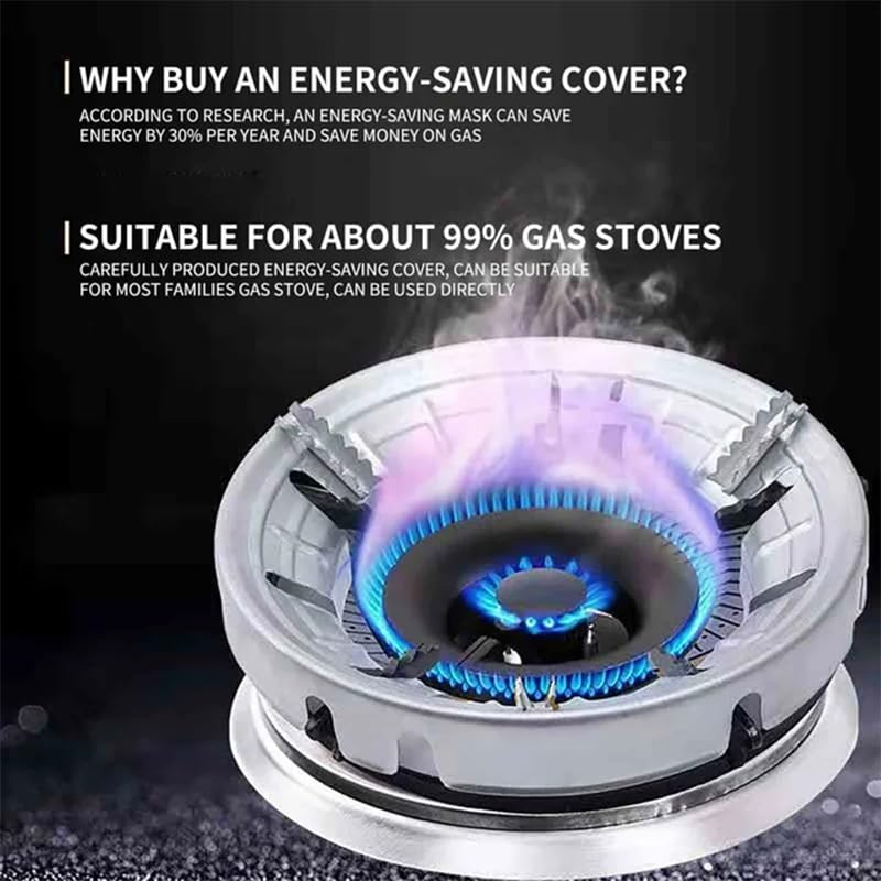 Lamok Set of Black Gas Saver Pan Support Rings - Support for Indian Gas Stoves, 4-Leg Design (2, Black) - Image 2