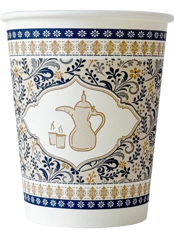 أكواب ورقية disposable سعة 8 أونصات، عبوة من 50 قطعة