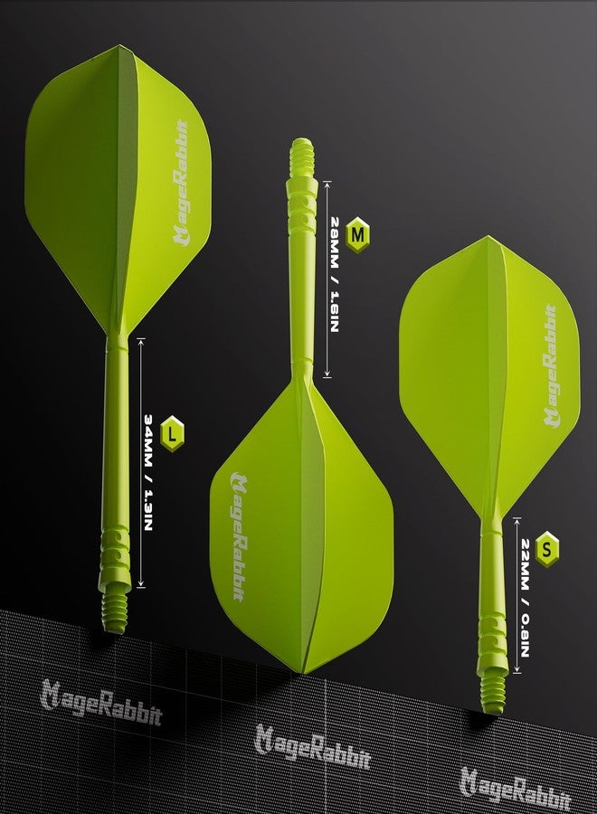 MageRabbit Dart Flight and Shaft Sets,12pcs with 4 Colours, Standard Shaped Dart Flight, Professional Dart Accessories,Dart Flight and Stem - Image 5