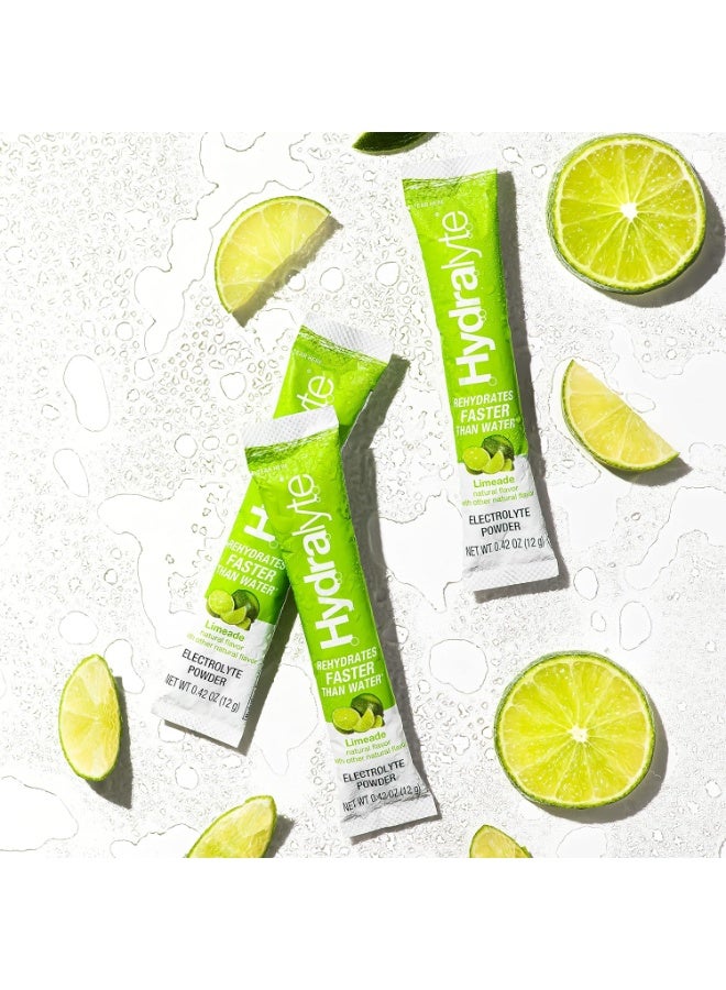 Hydralyte Low Sugar Rapid Rehydration - Lightly Sparkling Electrolyte Powder Packets, 16 oz Serve | Limeade Hydration Packets | Hydration for Heat, Travel Essential - Workout Essential (18 Count) - Image 4