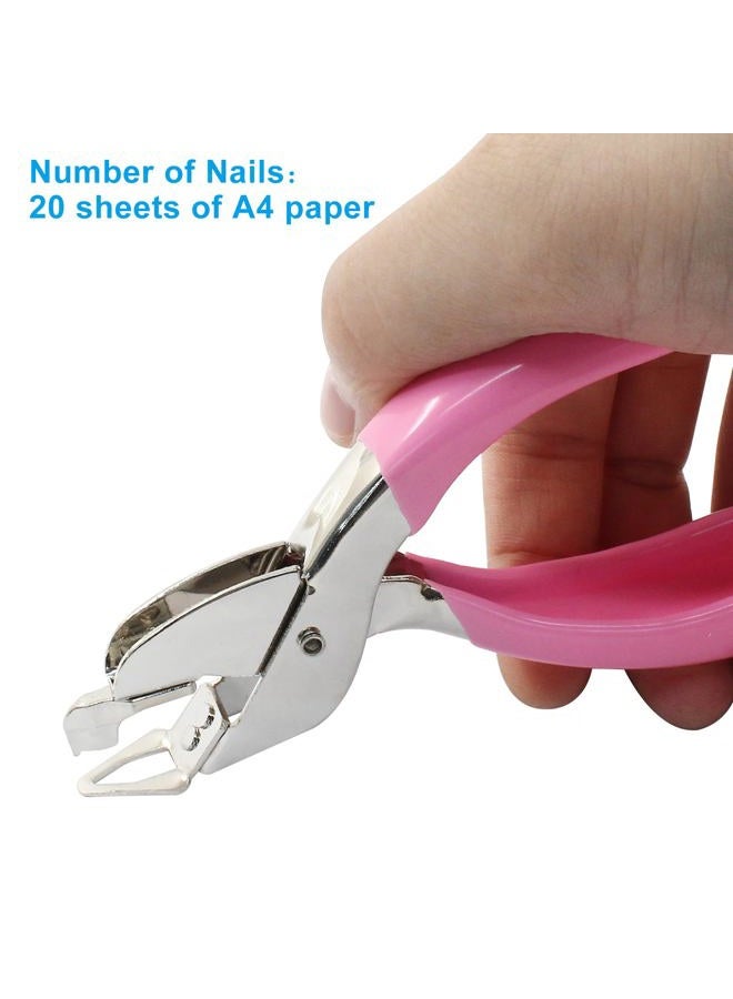 Rierdge Pink Staple Remover Tool Heavy Duty Staple Puller, Staple Remover Stick for Office, School and Home Using, Easy Removal of Staples - Image 2