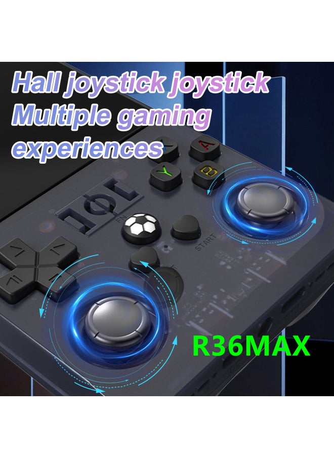 R36sMAX Handheld Game Machine 4K HD Double Battle Retro Arcade-Product Color:128G-Model:White