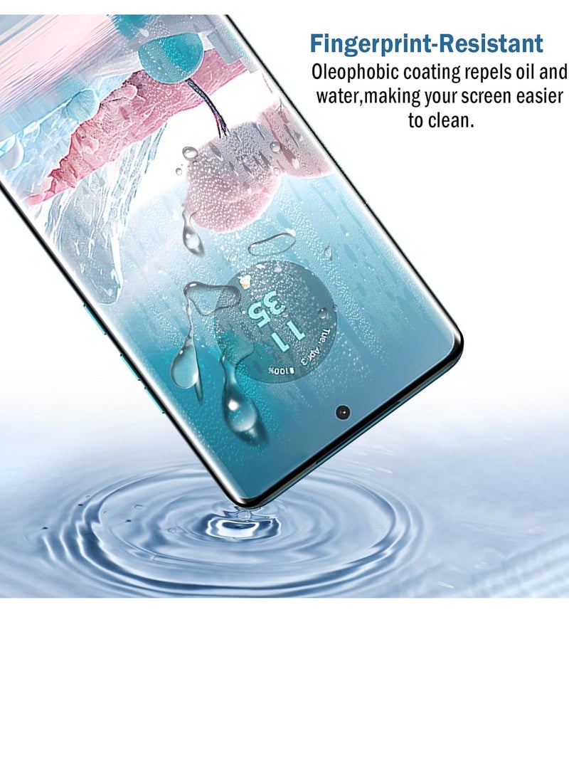 Generic - UV Liquid Glue Full Coverage Tempered Glass Screen Protector For Motorola Edge 50 Fusion - Clear - Image 1