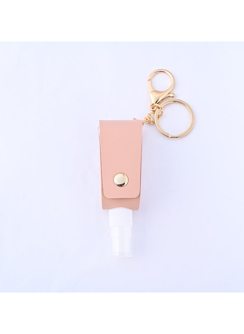 Small Squeeze Bottle with Keychain Portable Empty Travel Bottles Hand Refillable Containers for Liquid Storage 