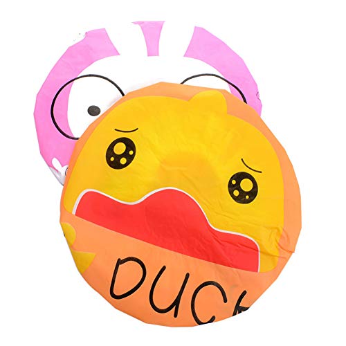 Aysekone 5 Pieces Cartoon Animals Waterproof Elastic PEVA Shower Caps Bath Caps Bathing Bathroom Hats Bathroom Accessories for Women and Girls - Image 4